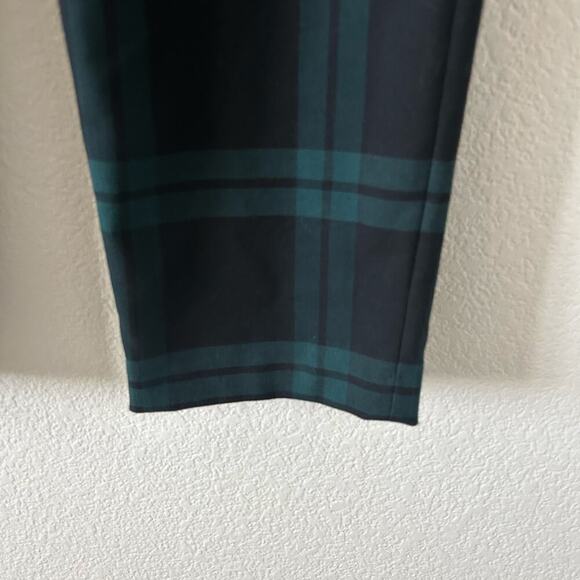 Antonio Melani NWT womens Natalia green plaid pleated belted ankle pants size 10 - Picture 4 of 12